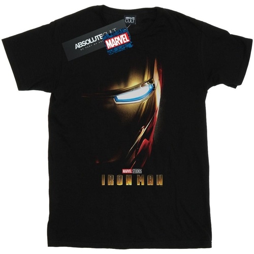 Abbigliamento Donna T-shirts a maniche lunghe Marvel Studios Iron Man Poster Nero