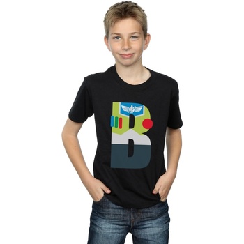 Abbigliamento Bambino T-shirt maniche corte Disney Alphabet B Is For Buzz Lightyear Nero