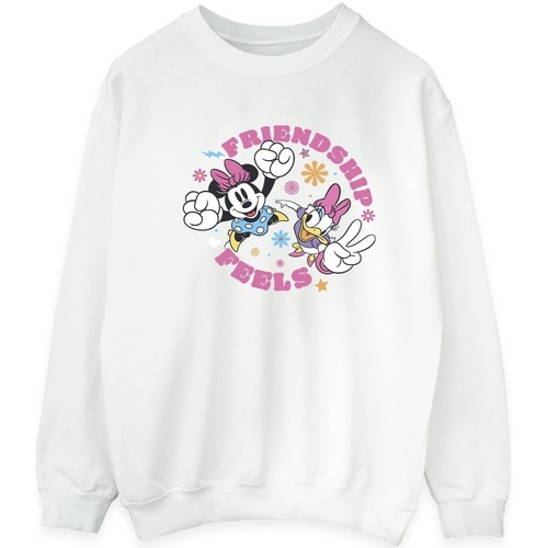 Abbigliamento Uomo Felpe Disney Minnie Mouse Daisy Friendship Bianco