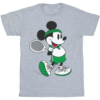 Abbigliamento Uomo T-shirts a maniche lunghe Disney Mickey Mouse Tennis Grigio