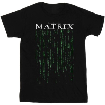 Abbigliamento Donna T-shirts a maniche lunghe The Matrix Green Code Nero