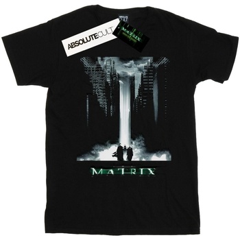 Abbigliamento Donna T-shirts a maniche lunghe The Matrix Original Poster Art Nero