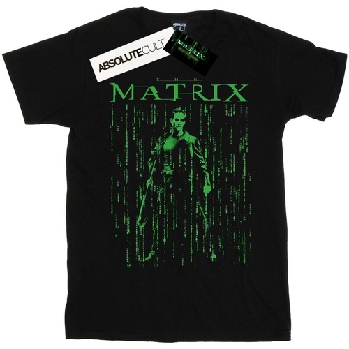 Abbigliamento Donna T-shirts a maniche lunghe The Matrix Neo Neon Nero