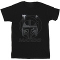 Image of T-shirts a maniche lunghe Disney The Mandalorian Rings Helmet