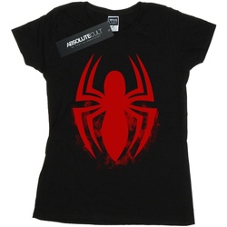 Abbigliamento Donna T-shirts a maniche lunghe Marvel Spider-Man Logo Emblem Nero