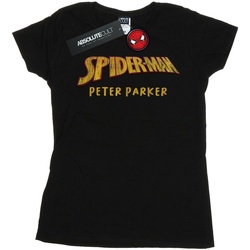 Abbigliamento Donna T-shirts a maniche lunghe Marvel Spider-Man AKA Peter Parker Nero