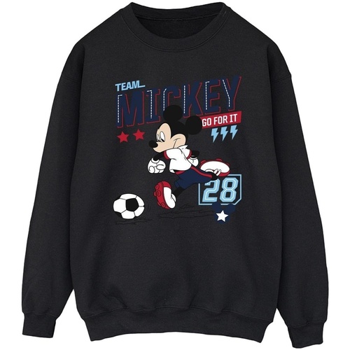 Abbigliamento Uomo Felpe Disney Mickey Mouse Team Mickey Football Nero
