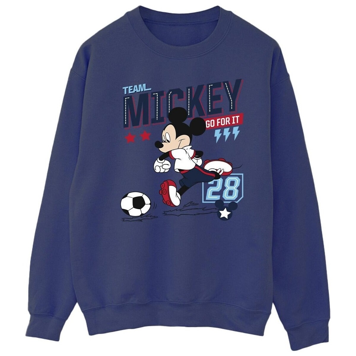 Abbigliamento Uomo Felpe Disney Mickey Mouse Team Mickey Football Blu
