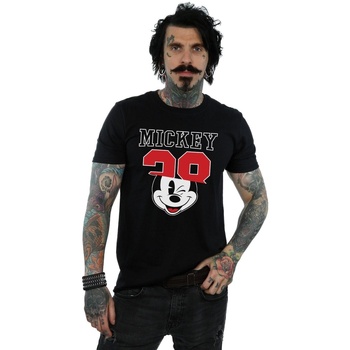 Abbigliamento Uomo T-shirts a maniche lunghe Disney Mickey Mouse Split 28 Nero