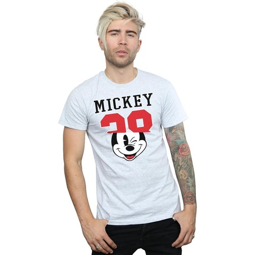 Abbigliamento Uomo T-shirts a maniche lunghe Disney Mickey Mouse Split 28 Grigio
