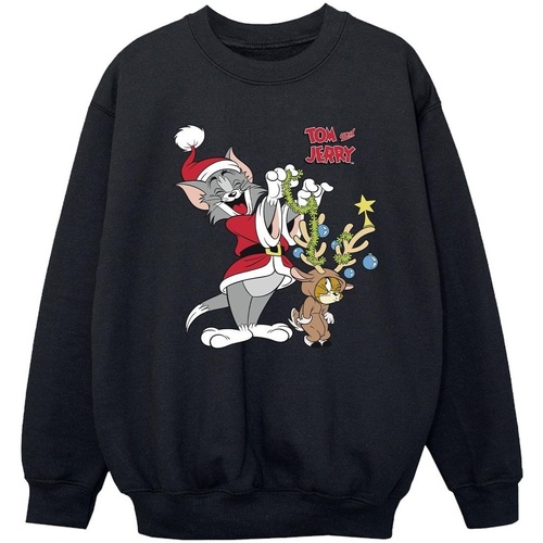 Abbigliamento Bambina Felpe Tom & Jerry Christmas Reindeer Nero