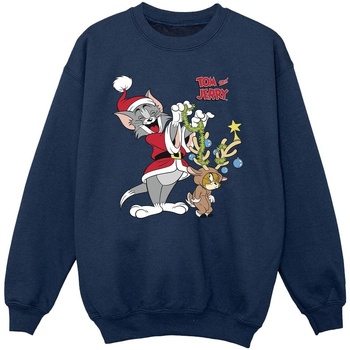 Abbigliamento Bambina Felpe Tom & Jerry Christmas Reindeer Blu