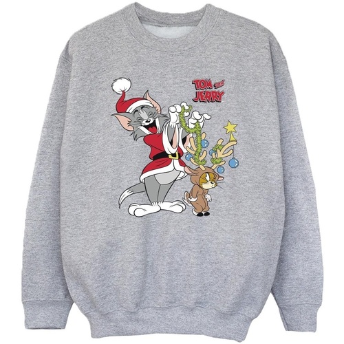 Abbigliamento Bambina Felpe Tom & Jerry Christmas Reindeer Grigio