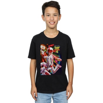 Abbigliamento Bambino T-shirt maniche corte Disney Toy Story 4 Duke Caboom Poster Nero