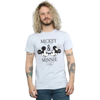 Abbigliamento Uomo T-shirts a maniche lunghe Disney Mickey And Minnie Mouse Mousecrush Mondays Grigio