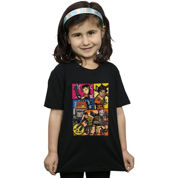 Abbigliamento Bambina T-shirts a maniche lunghe Disney BI39958 Nero