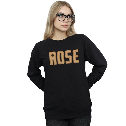 Abbigliamento Donna Felpe Disney The Rise Of Skywalker Rose Text Logo Nero