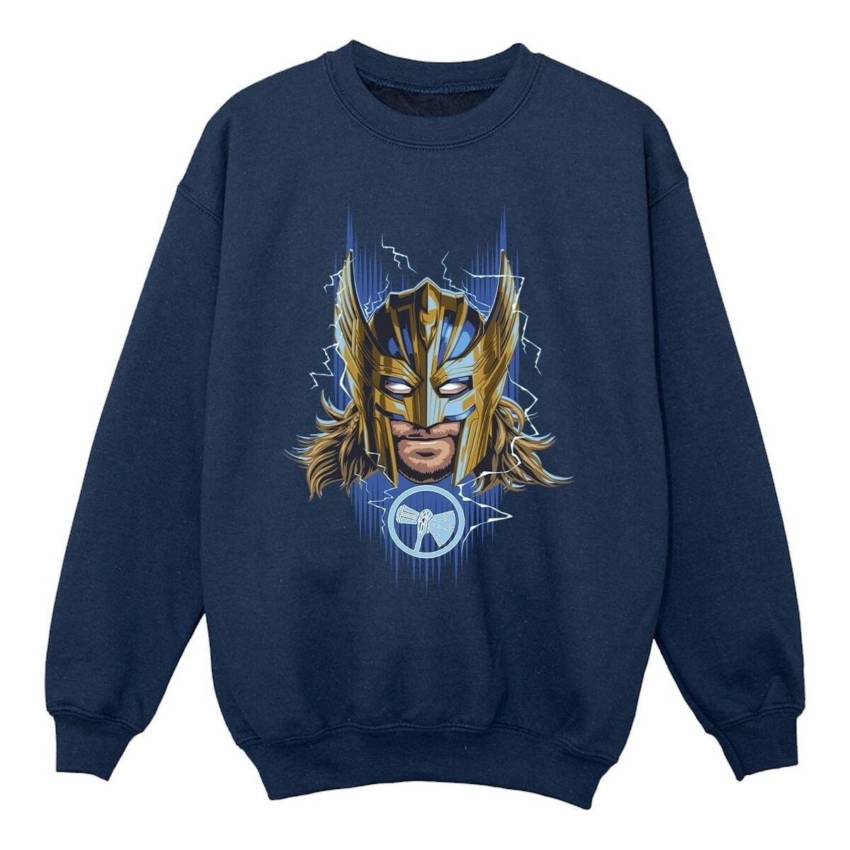 Abbigliamento Bambina Felpe Marvel Thor Love And Thunder Mask Blu