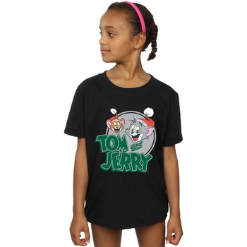 Abbigliamento Bambina T-shirts a maniche lunghe Dessins Animés Christmas Greetings Nero