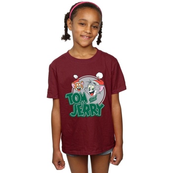 Abbigliamento Bambina T-shirts a maniche lunghe Dessins Animés Christmas Greetings Multicolore