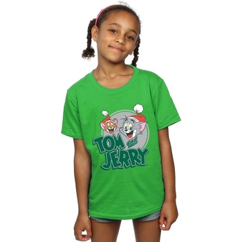 Abbigliamento Bambina T-shirts a maniche lunghe Dessins Animés Christmas Greetings Verde