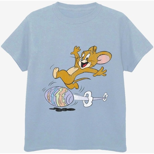 Abbigliamento Bambina T-shirts a maniche lunghe Dessins Animés Egg Run Blu