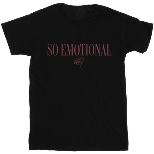 Abbigliamento Bambino T-shirt maniche corte Whitney Houston So Emotional Nero