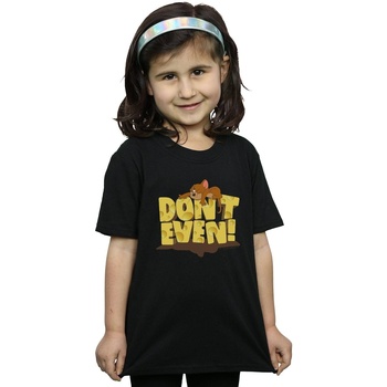 Abbigliamento Bambina T-shirts a maniche lunghe Dessins Animés Don't Even Nero