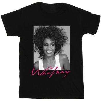Abbigliamento Bambino T-shirt maniche corte Whitney Houston  Nero