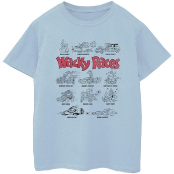 Abbigliamento Bambino T-shirt maniche corte Wacky Races Car Lineup Blu