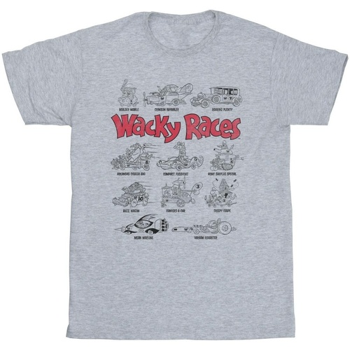 Abbigliamento Bambino T-shirt maniche corte Wacky Races Car Lineup Grigio