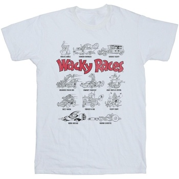 Abbigliamento Bambino T-shirt maniche corte Wacky Races Car Lineup Bianco