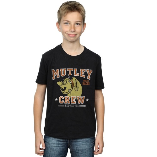 Abbigliamento Bambino T-shirt maniche corte Wacky Races Mutley Crew Nero