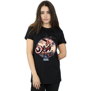 Image of T-shirts a maniche lunghe Marvel Captain America And Falcon In Battle
