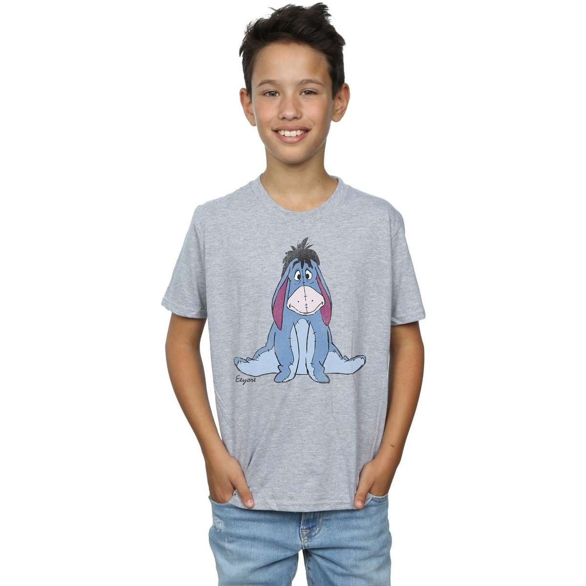Abbigliamento Bambino T-shirt maniche corte Disney Winnie The Pooh Classic Eeyore Grigio