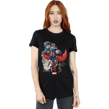 Image of T-shirts a maniche lunghe Marvel Captain America Falcon Evolution