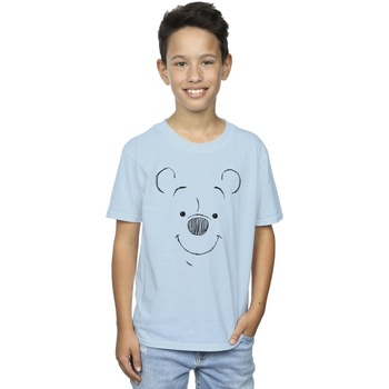 Abbigliamento Bambino T-shirt maniche corte Disney Winnie The Pooh Winnie The Pooh Face Blu