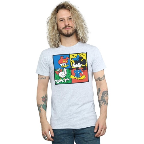 Abbigliamento Uomo T-shirts a maniche lunghe Disney  Grigio