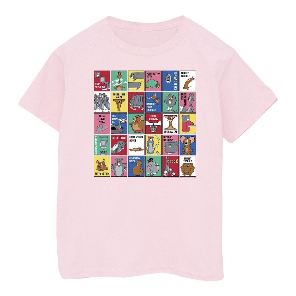 Abbigliamento Bambina T-shirts a maniche lunghe Dessins Animés Grid Squares Rosso