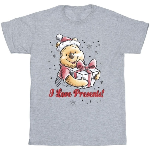 Abbigliamento Bambino T-shirt maniche corte Disney Winnie The Pooh Love Presents Grigio