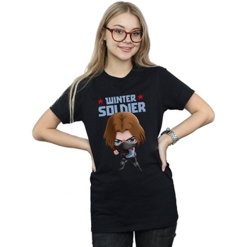 Image of T-shirts a maniche lunghe Marvel Winter Soldier Bucky Toon