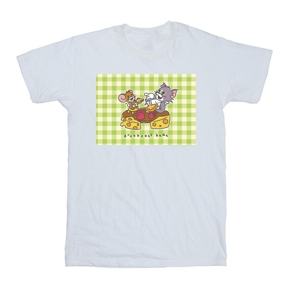 Abbigliamento Bambina T-shirts a maniche lunghe Dessins Animés Breakfast Buds Bianco
