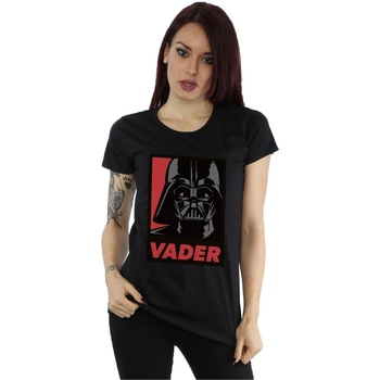 Abbigliamento Donna T-shirts a maniche lunghe Disney Vader Poster Nero
