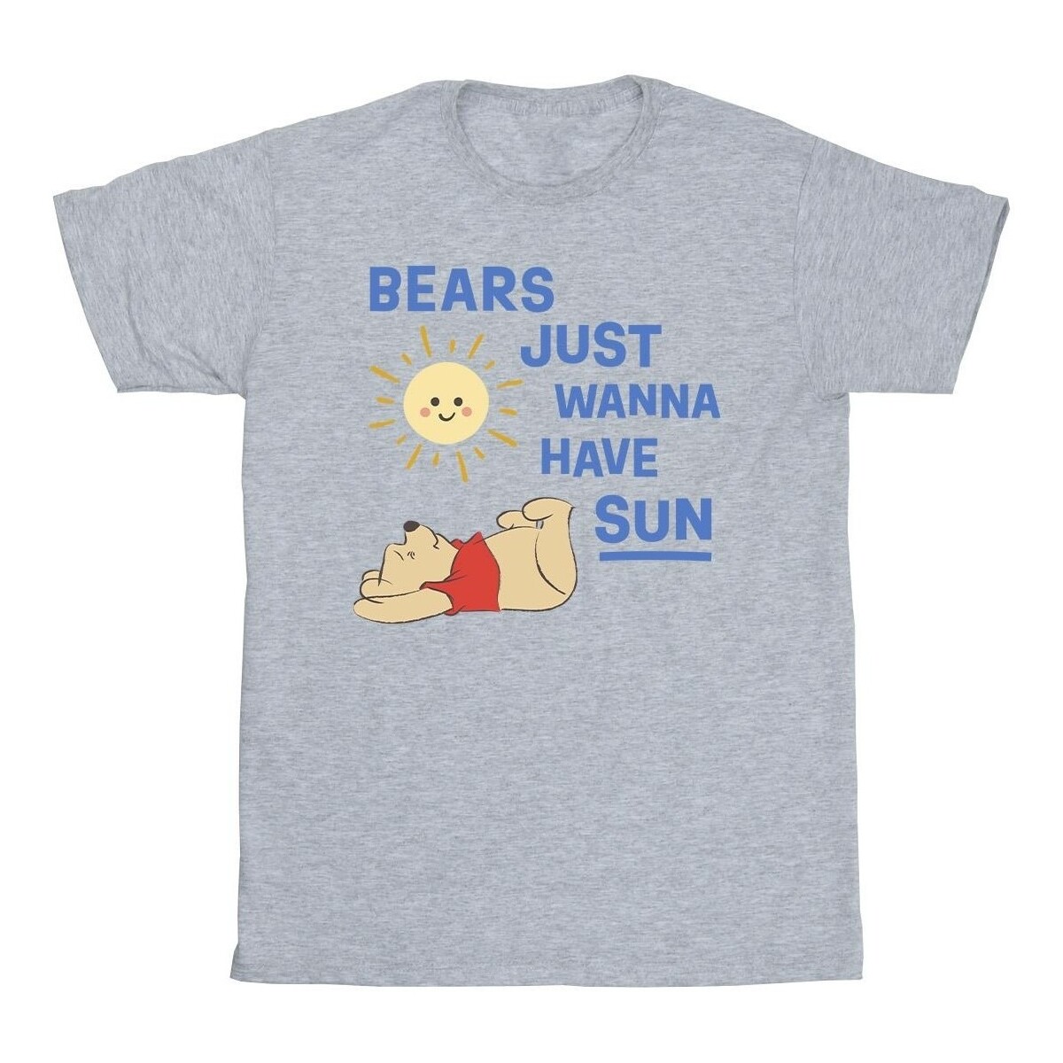 Abbigliamento Bambino T-shirt maniche corte Disney Winnie The Pooh Bears Just Wanna Have Sun Grigio