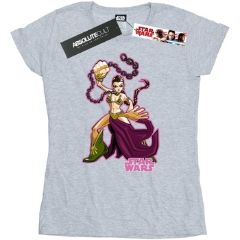Abbigliamento Donna T-shirts a maniche lunghe Disney Return Of The Jedi Leia Grigio