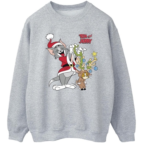 Abbigliamento Donna Felpe Tom & Jerry Christmas Reindeer Grigio