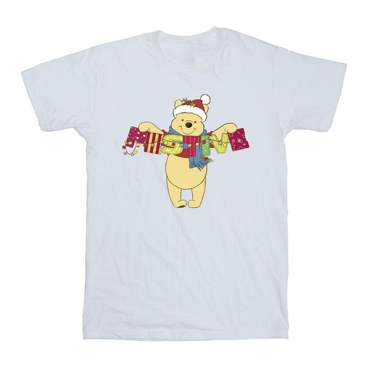Abbigliamento Bambino T-shirt maniche corte Disney Winnie The Pooh Festive Bianco