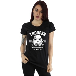 Abbigliamento Donna T-shirts a maniche lunghe Disney Stormtrooper Collegiate Nero