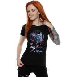 Abbigliamento Donna T-shirts a maniche lunghe Disney Universe Battle Nero