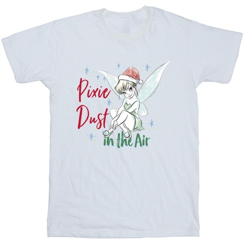 Abbigliamento Bambina T-shirts a maniche lunghe Disney Tinker Bell Pixie Dust Bianco